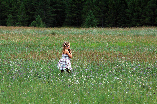 girl in a meadow