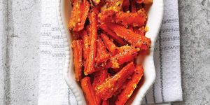 Roasted Parsnip and Carrot Sticks