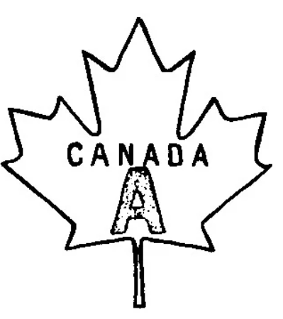 Leaf with Canada A logo for egg cartons