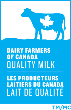 Dairy Farmers of Canada Quality Milk logo with cow