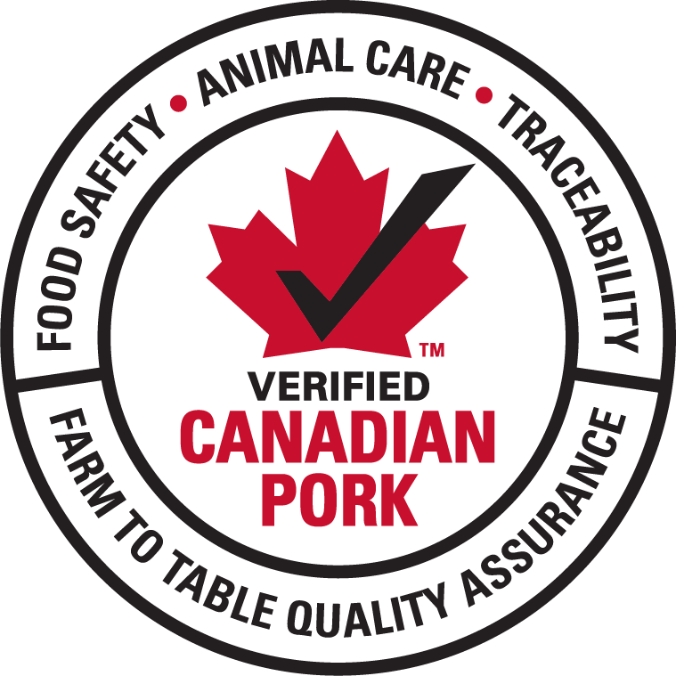 Canadian Pork logo with maple leaf